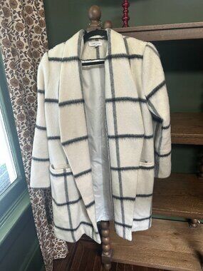 Waverly Grey Check Coat